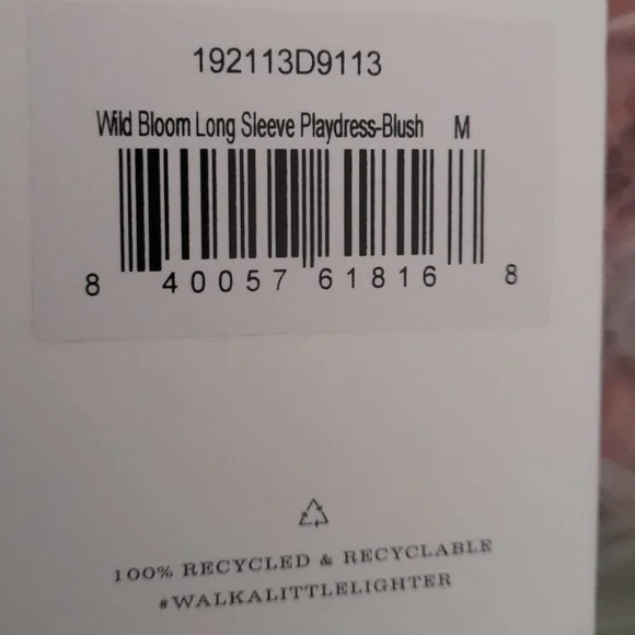 SPELL & THE GYPSY Wild Bloom Blush Pink Long Sleeve Playdress Mini Dress NWT - Picture 8 of 8